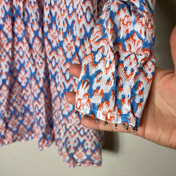 Roberta Roller Rabbit Women's Vneck Tunic Silk Blouse Long sleeve Size XL - Picture 5 of 9